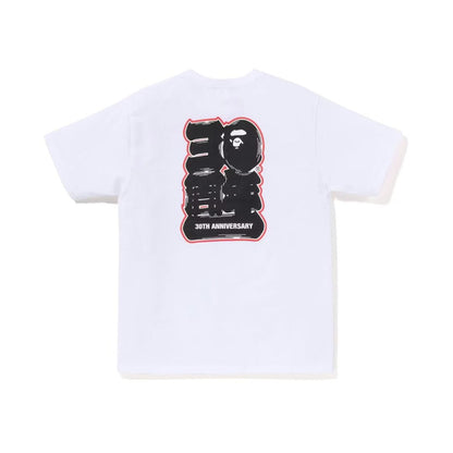 BAPE Store Maebashi 30th Anniversary Ape Head Tee White