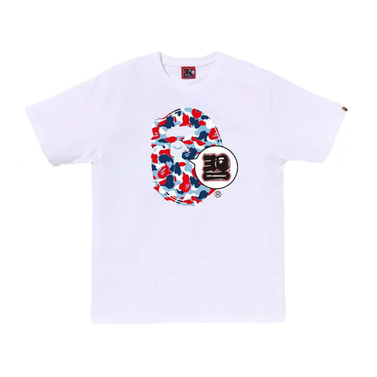 BAPE 30th Anniversary Ape Head Tee White