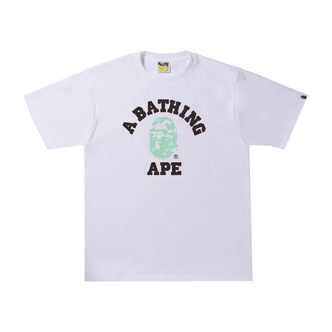 BAPE Color Camo College Tee White/Mint