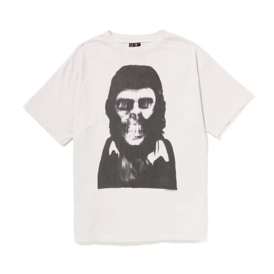 BAPE x Saint Michael Skull Ape Tee Vintage White