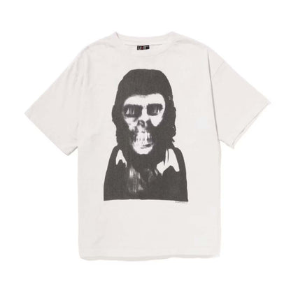 BAPE x Saint Michael Skull Ape Tee Vintage White