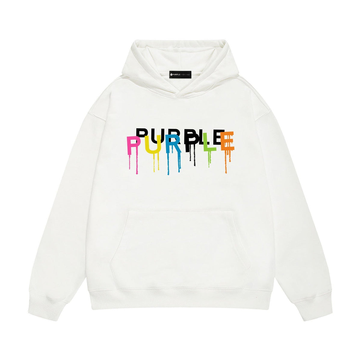 Purple Brand Rainbow Drip Logo Hoodie