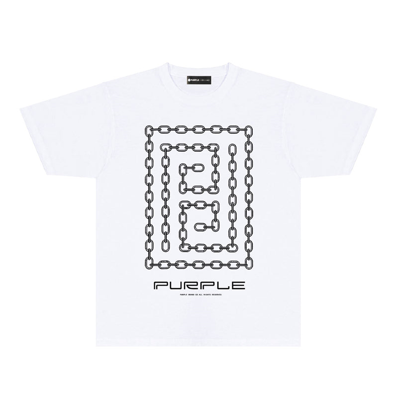 Purple Brand Chain Link Nested Frame Tee
