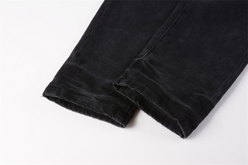 Purple Brand Waxed Dual Knee Blowout Slim Jeans 9029