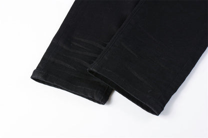 Purple Brand Black Multi-Rip Slim Jeans 9022