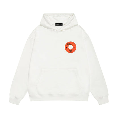 Purple Brand Vinyl Record Label Pullover Hoodie
