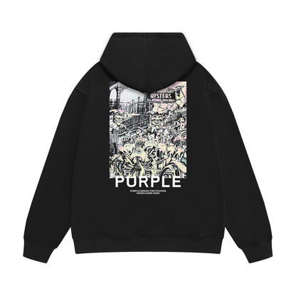 Purple Brand Mardi Gras Politics Hoodie