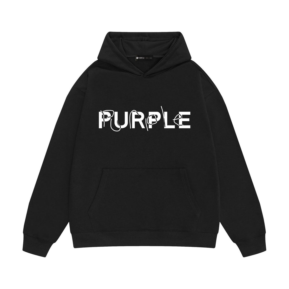 Purple Brand Distorted Logo Hoodie