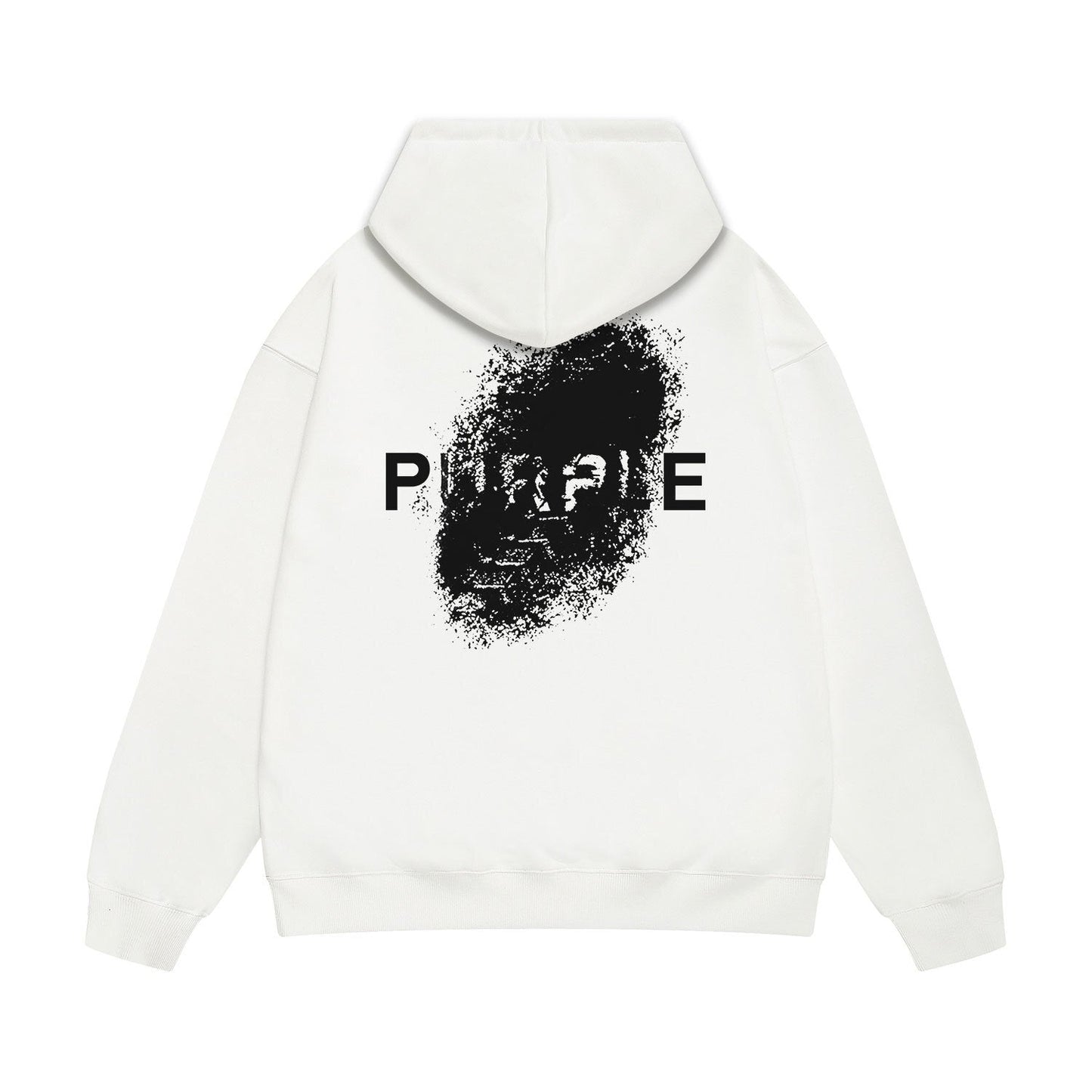 Purple Brand Back Face Spray Print Hoodie