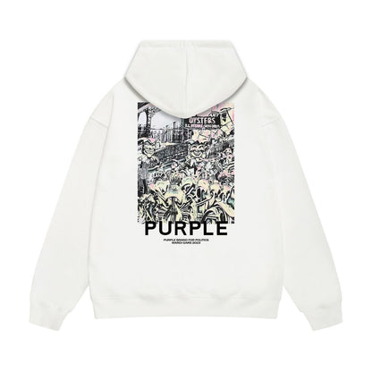 Purple Brand Mardi Gras Politics Hoodie