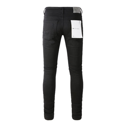 Purple Brand Black Multi-Rip Slim Jeans 9022