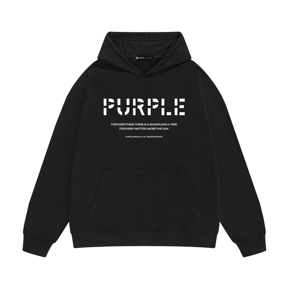 Purple Brand Season Text Hoodie