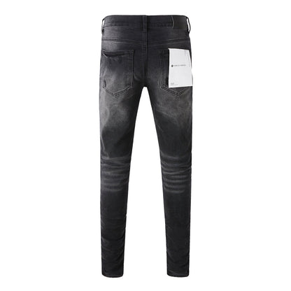 Purple Brand Waxed Dual Knee Blowout Slim Jeans 9029