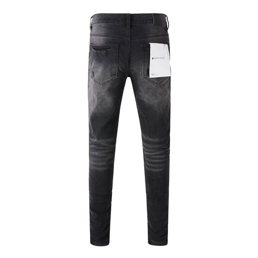 Purple Brand Waxed Dual Knee Blowout Slim Jeans 9029